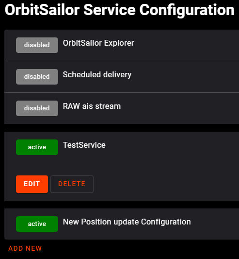 List of services